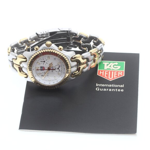 TAG HEUER S/el CG1120-0 Chronograph White Dial Quartz Men\'s Watch_878283 main image 10